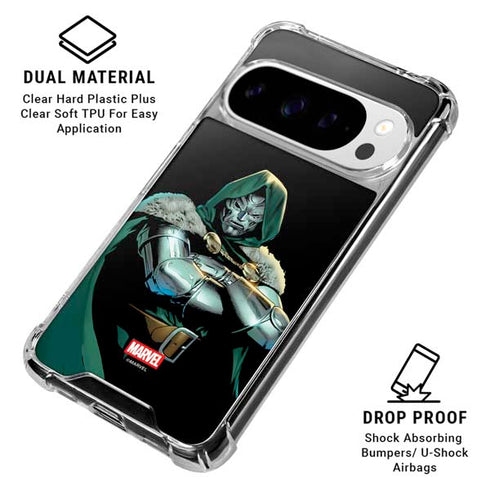 Marvel Dr. Doom Google Pixel 10 Pro XL Clear Case